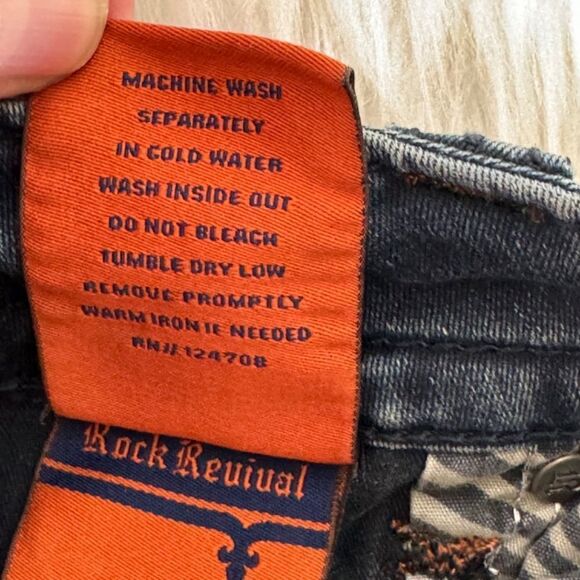 Rock Revival Jen Denim Boot Cut Jeans Sz 26 - Picture 10 of 14